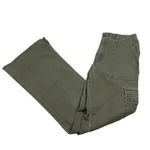Abercrombie Youth Girls Size 16 Y2K Green Flare Cargo Pants